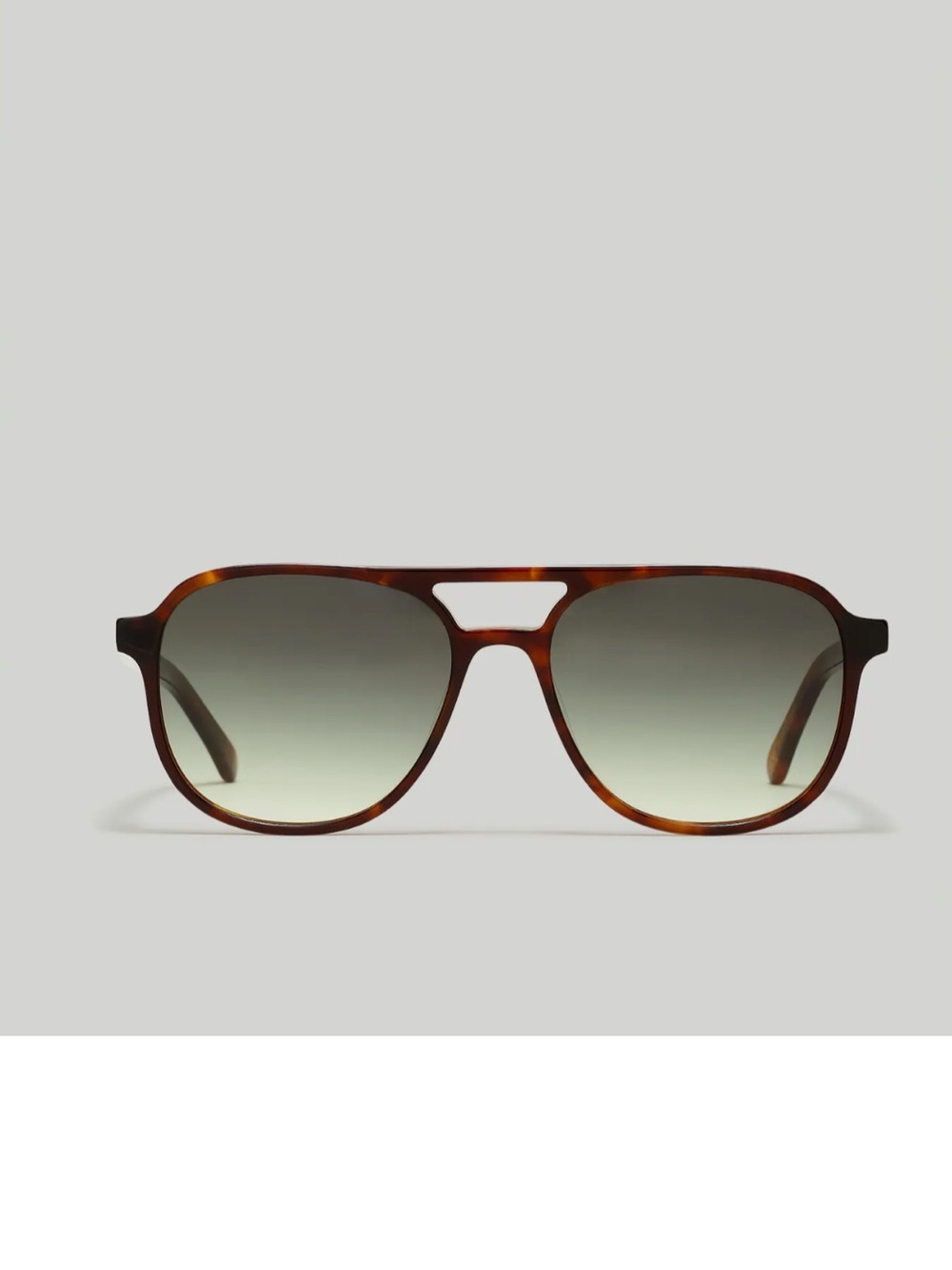 Madewell brown Keppler Aviator Sunglasses